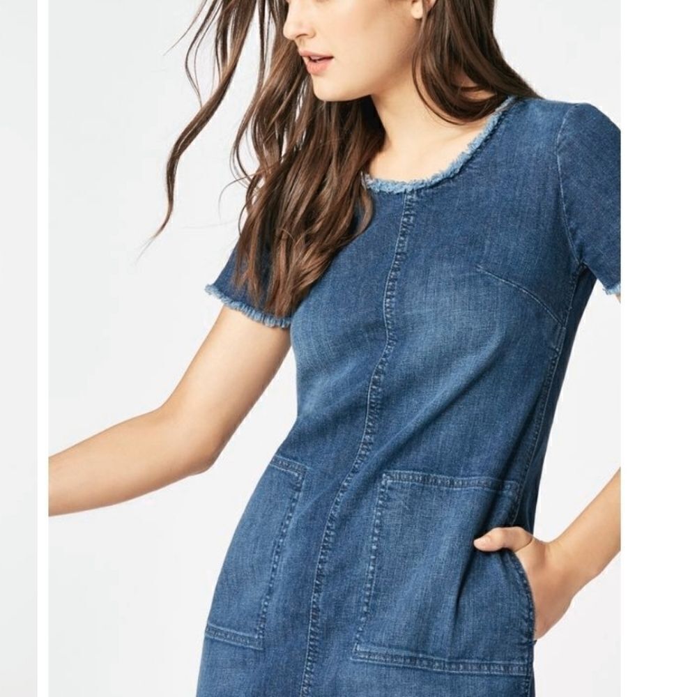 Just fab denim shift dress